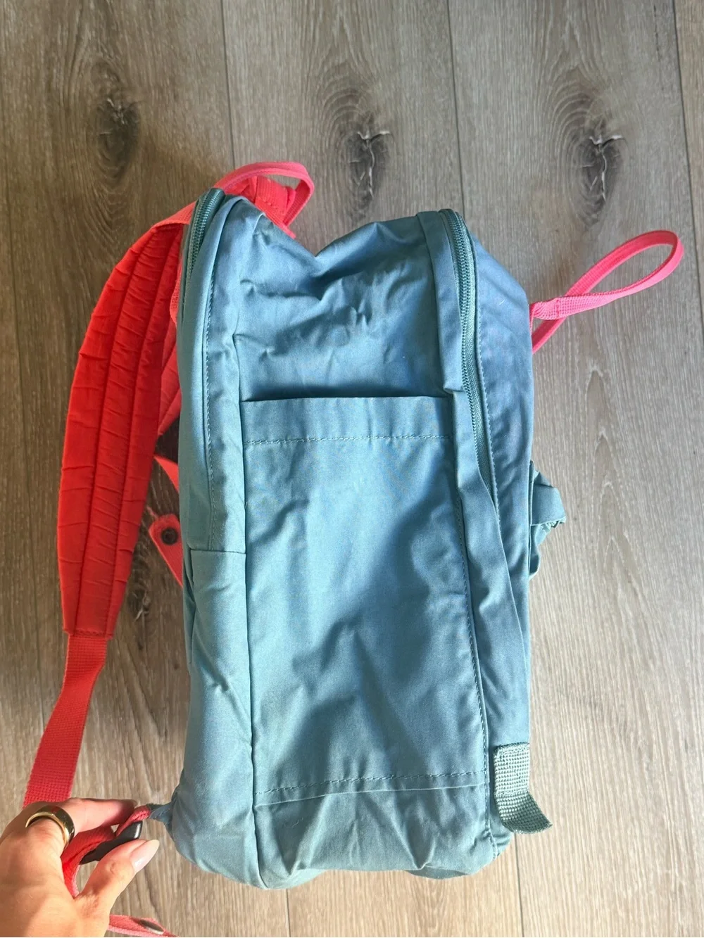 Fjällräven Kånken Laptop 15 Backpack Teal Turquoise Coral Pink
